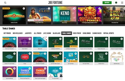 joe fortune casino bonuses .